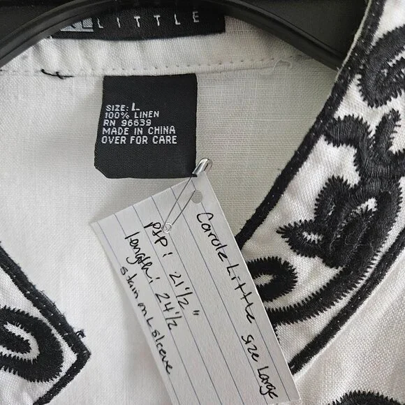 Carole Little Women's Linen Top - Picture 3 of 4